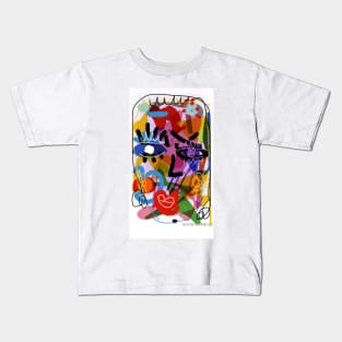 Digital Drawing "FACE" Kids T-Shirt